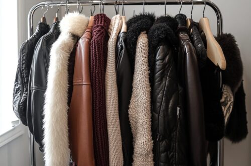 Winter Minimalist Wardrobe on Rack